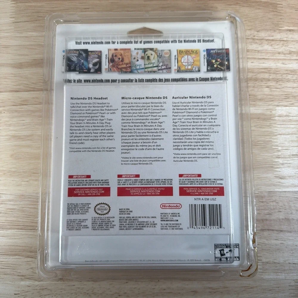 Nintendo DS Headset | White Pokemon Diamond/Pearl Compatible - Brand New Sealed